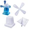 1 Set DIY Windmill Ornament Silicone Mold Handmade Rotating Windmill Figurine Desktop Decoration Crafts Making Epoxy Resin Casting Mold