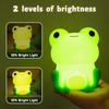 Cute Frog LED Night Light, Soft Silicone Touch Lamp for Kids, Portable Nursery Nightlight with Dimmable Timer