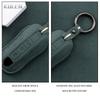 AABKR1 Leather Car Remote Key Case Cover Shell For Porsche Panamera Cayenne 971 911 9YA Boxster 3 Buttons Protected Fob Accessories Bag