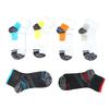 6 Pairs Short Sports Socks Sweat Absorption Breathable High Elasticity Compression Socks for Men Women Color Mixed Free