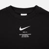 Nike Sweatshirt With Logo Print Crew Neck Pullover Kids Tops Black FD9935-010