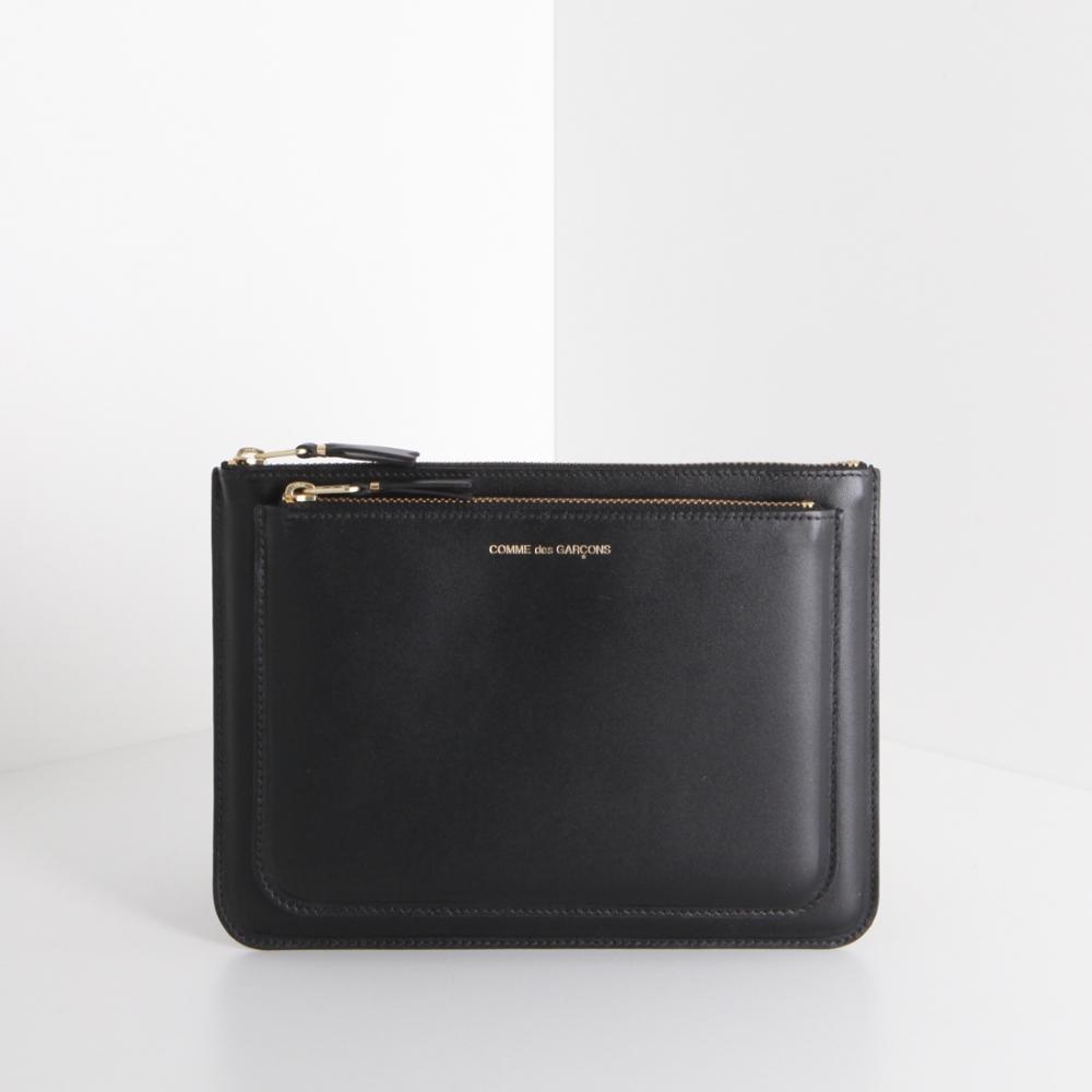 

Сумка Comme des Gar ons Клатч с двумя карманами на молнии, черный SA5100OPBLACK