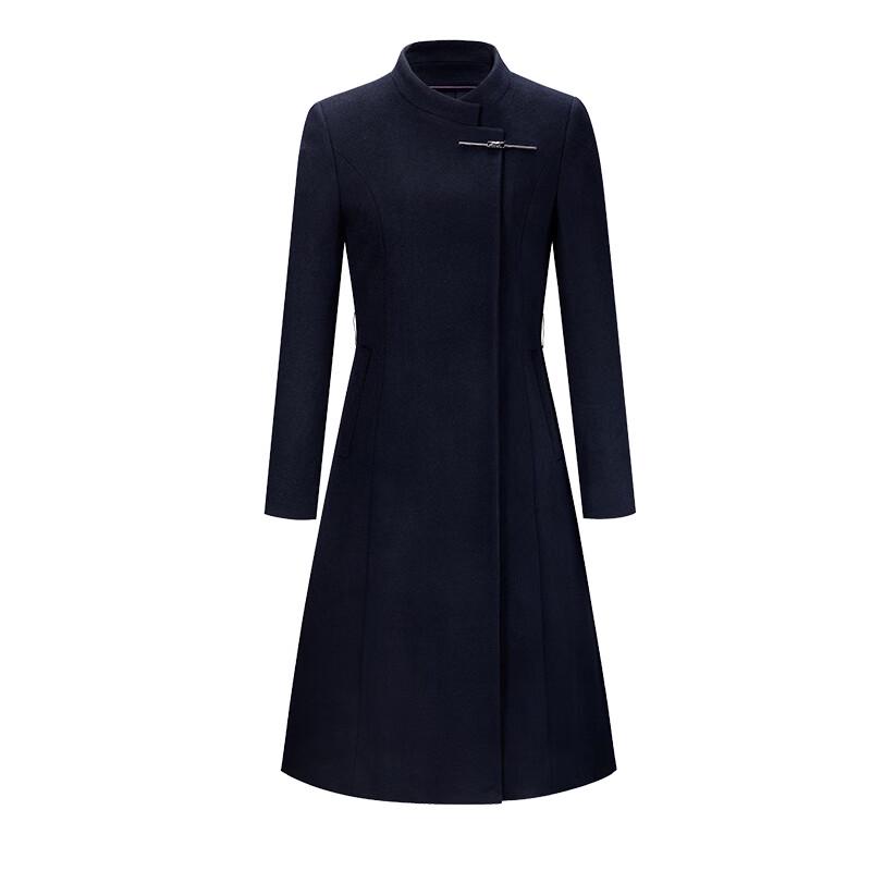 Tromaan Unisex New Chinese Style Mid-Length Wool Coat