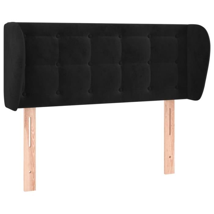 VidaXL Headboard with Ears Black 93x23x78-88 Cm Velvet3117616