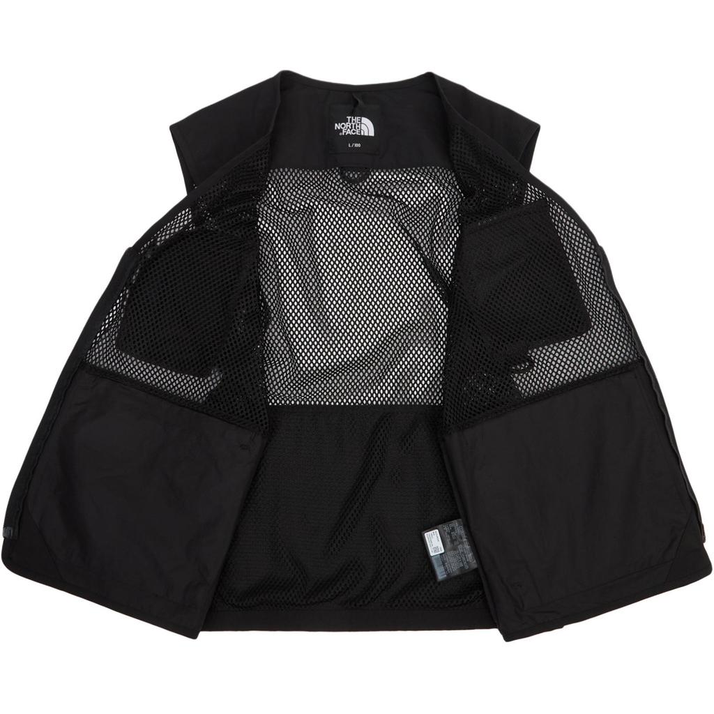 The North Face Logo V-Neck Zip Vest Men Vests Black NV5VR02A