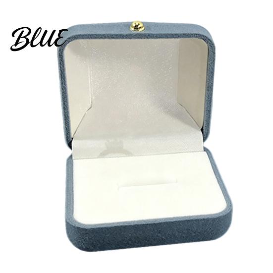 Desktop Jewelry Organizer Metal Gift Anti-Scratch Lining Velvet Box Case Pearl with Golden Box