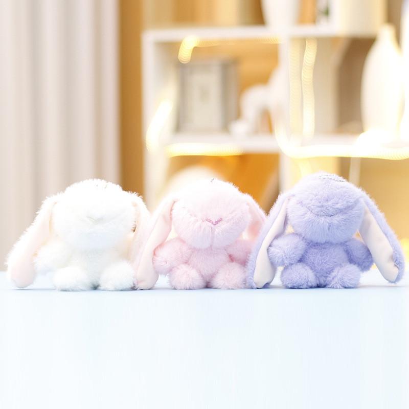 Bunny Plush Toy Pendant Cartoon Animal Keychain Bag Decoration Cute Gift Kids