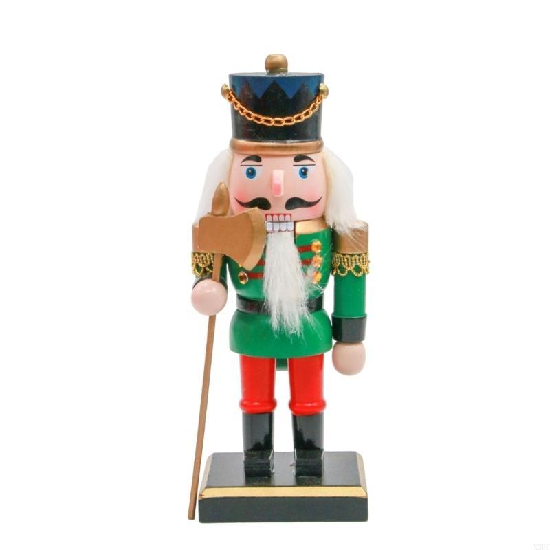 Festival Mini Soldier Decorations Christmas Soldier Doll Christmas Desk Decorations Nut Opening Cracking Tool 20cm X3UC зелёный