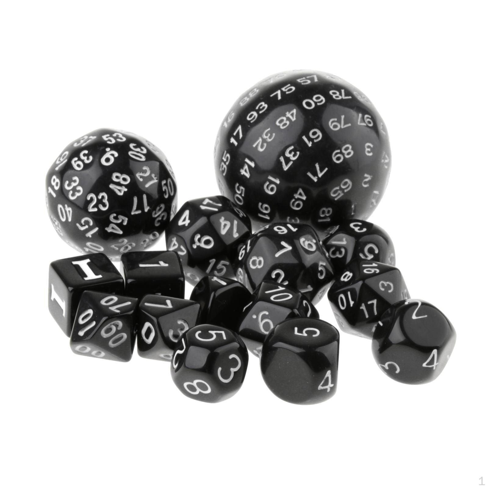 

Набор из 15 многосторонних игр для доски или обучения D60 D30 D24 D20 D16 D12 D10 D8 D7 D5 D4