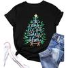 Christmas Shirt for Women Christian Christmas Shirts Religious Prints Tshirts Xmas Holiday Short Sleeve Tops