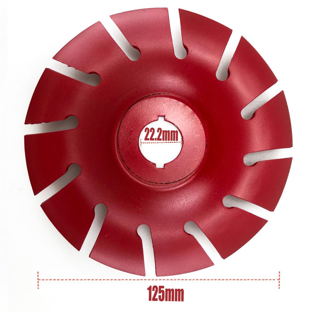 

Дереворежущий диск для резьбы по дереву, фреза для угловой шлифмашины, пильный диск, двойной 12-зубый круг, абразивный, острый, для деревообработки, 125 мм красный