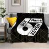 1PC Custom Name "Sixty-Seven Name Design" Flannel Blanket Versatile,all-season Throw Suitable for the Living Room,bedroom,camping,travel,and Gift