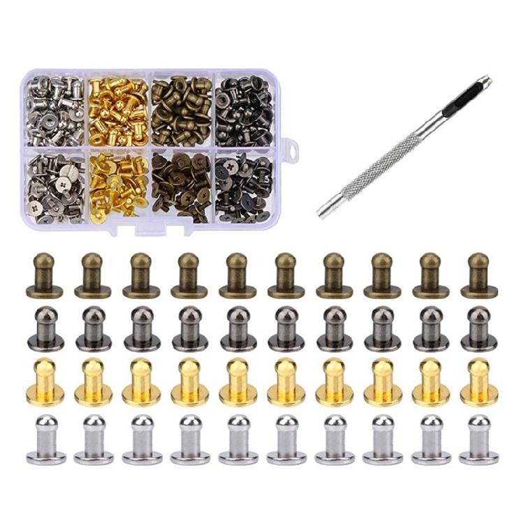 Rivets Screwback Button Studs MM 7MM 8MM Metal Screws Spikes and Studs, for Leather Shoe Belt Bag Clothing Decoration