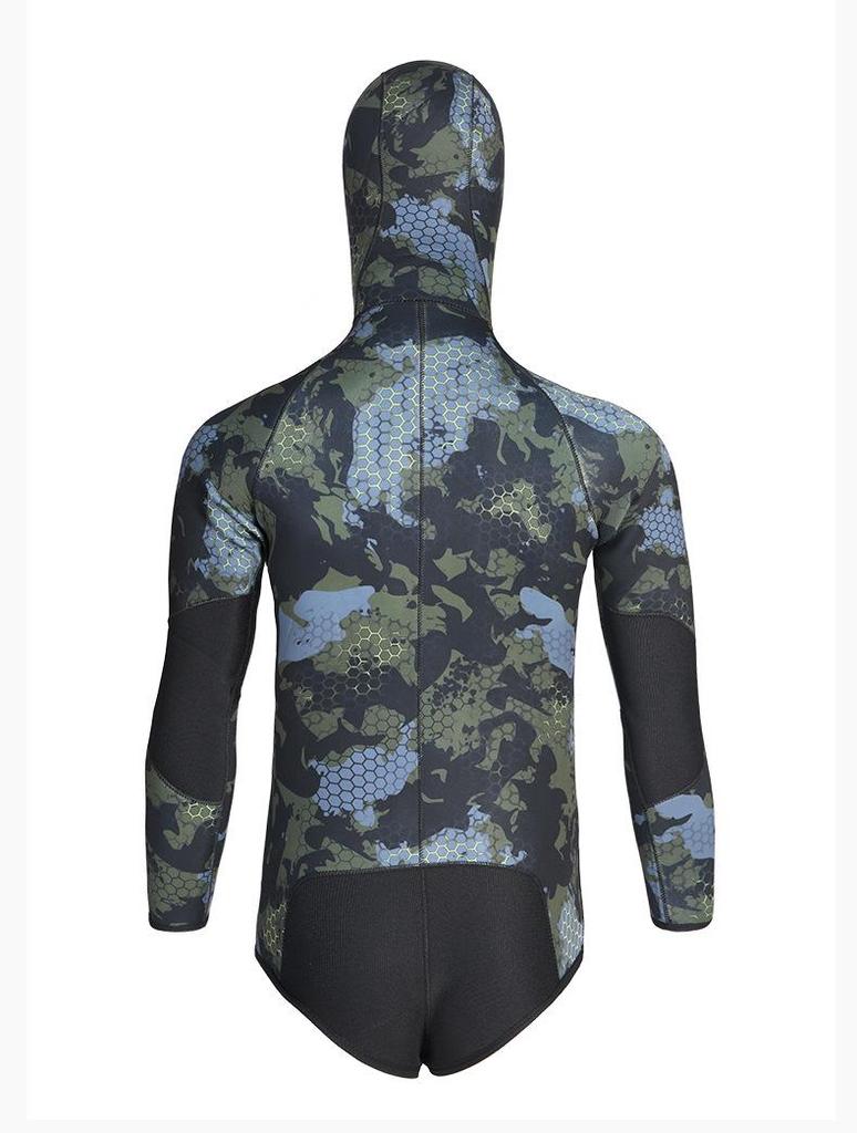 7MM Camouflage Two-Piece Wetsuit: Cold-Proof, Thickened Freediving & Fishing Gear
