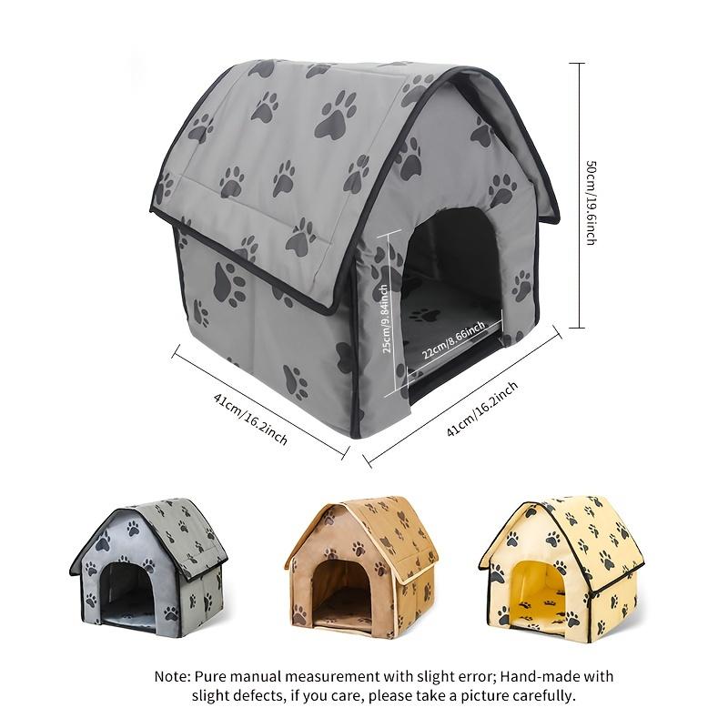 Pet Small Kennel, Dog House, Cat Kennel, Small Paw Graphic Foldable Pet Nest, Puppy Dog Cat House, Pet Kennel