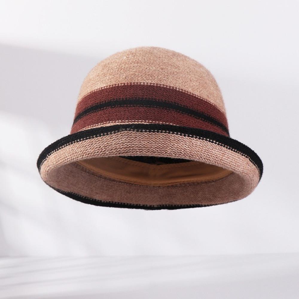 Retro Winter Hat Wool Basin Hat Casual Bucket Hat for Women