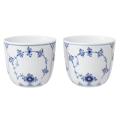 [Oficialiai importuota] Royal Copenhagen Mėlynų gėlių paprasti puodeliai, pora, maždaug 6 cm aukščio, Vestuvinė dovana, 1062453