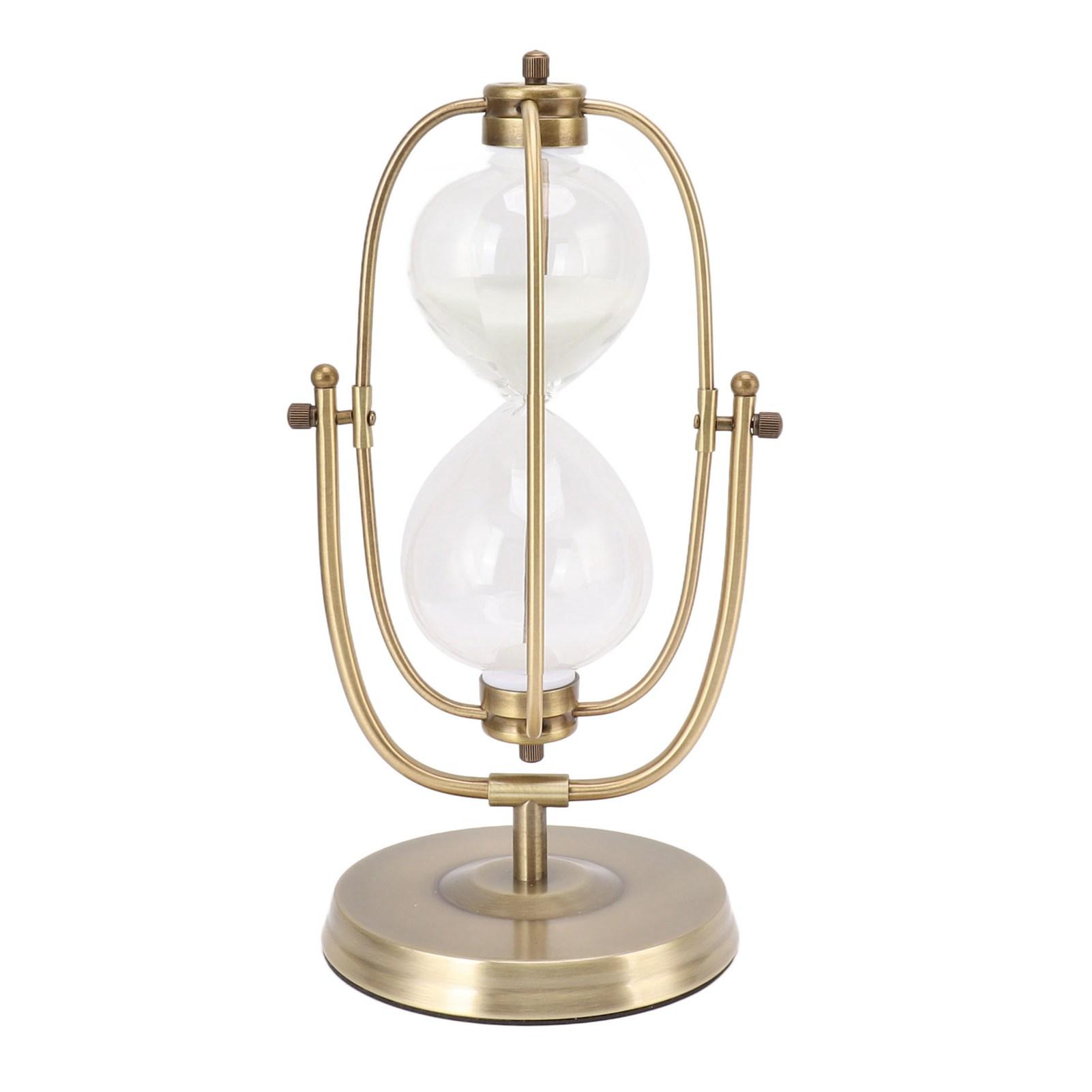 

Старинные песочные часы для дома, изысканные ручная ковка, песочные часы, песочные часы, таймер Large 60mins Rotating