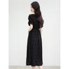 French Hepburn Style Floral Lace Midi Dress