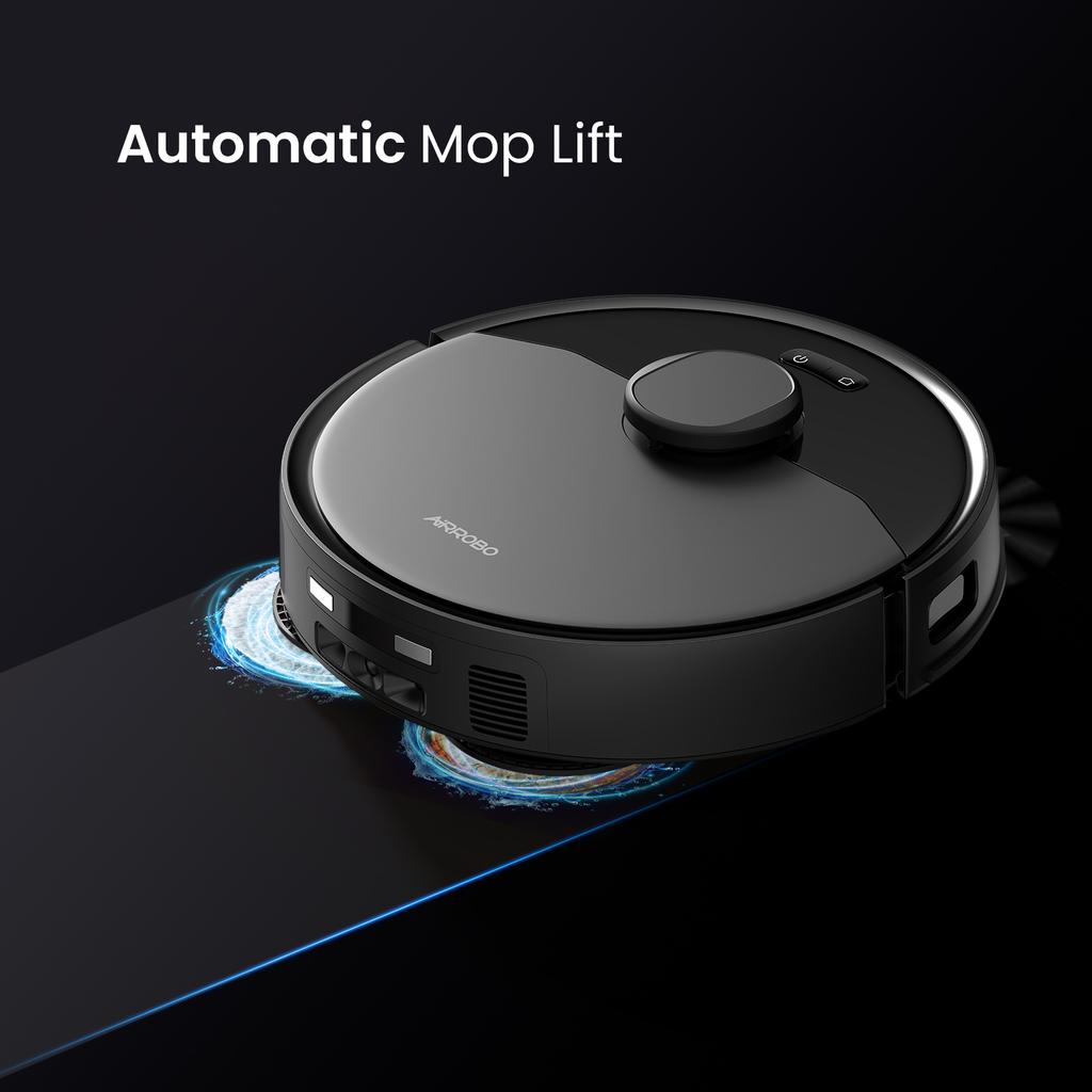 AIRROBO TBX2 Smart All-in-One Sweeping Mopping Robot Vacuum Cleaner 10000Pa LDS Slam+VSLAM Navigation App-Controlled HEPA Filter