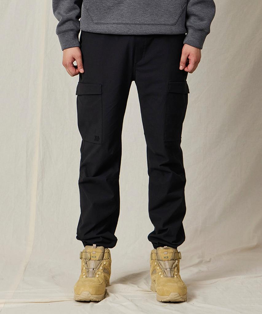 WILLBE LAB Cargo Drawstring Banding Jogger Pants (Bk)
