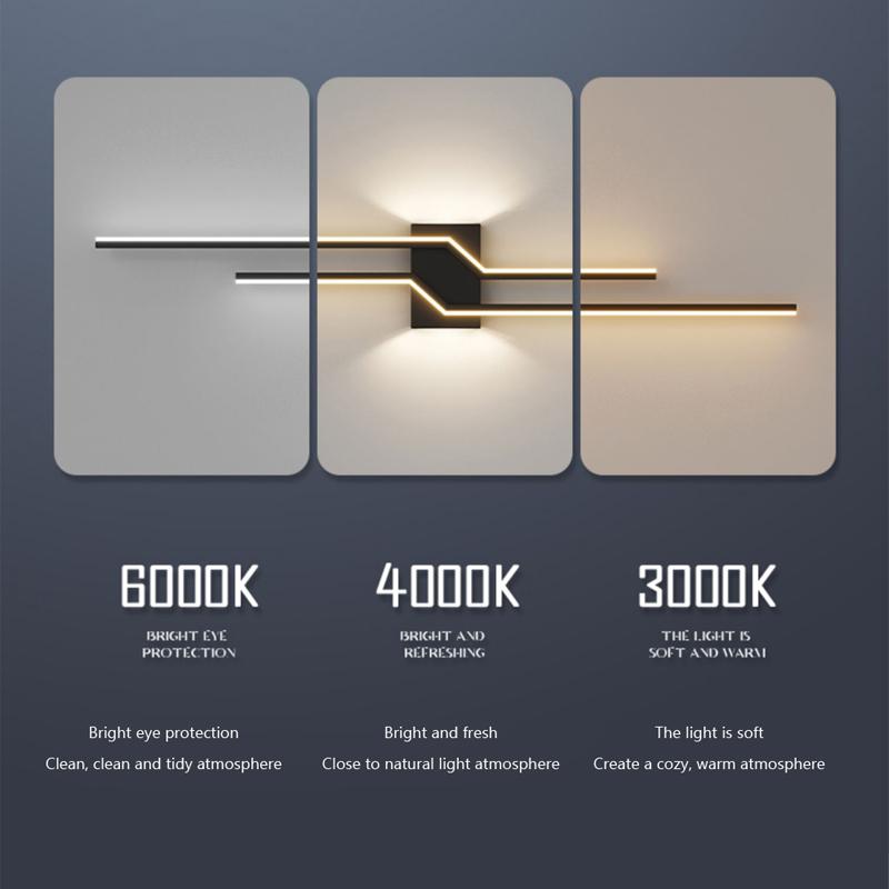Modern LED Wall Lamps Black White Living Dining Room Bedroom Bedside Porch Hallway Lamps Home Decor Indoor Lighting Wall Sconce