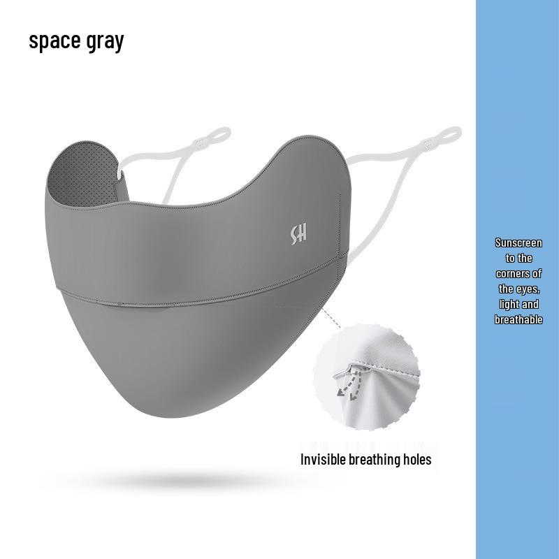 Ice Silk Anti-UV Face Mask with Eye Corner Protection & Moisturizing Hyaluronic Acid