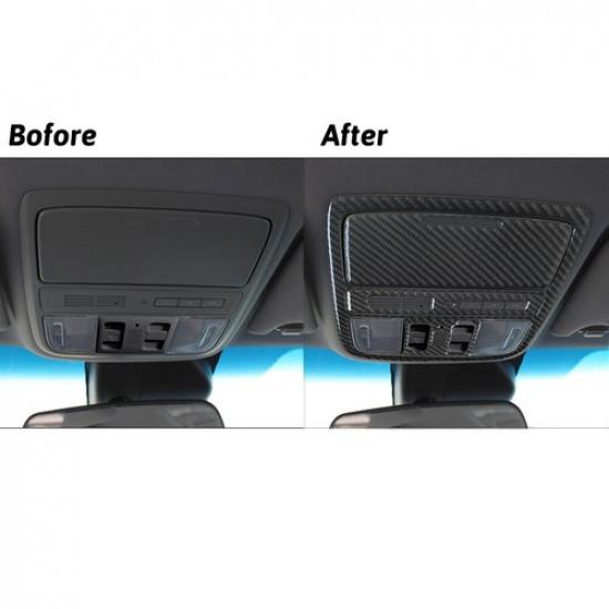 4Pcs For Honda Accord 2008-12 Carbon Fiber Interior Overhead Console Cover Trim