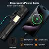 Strong flashlight emergency charging outdoor camping Type-C charging telescopic focusing high brightness long-range shooting