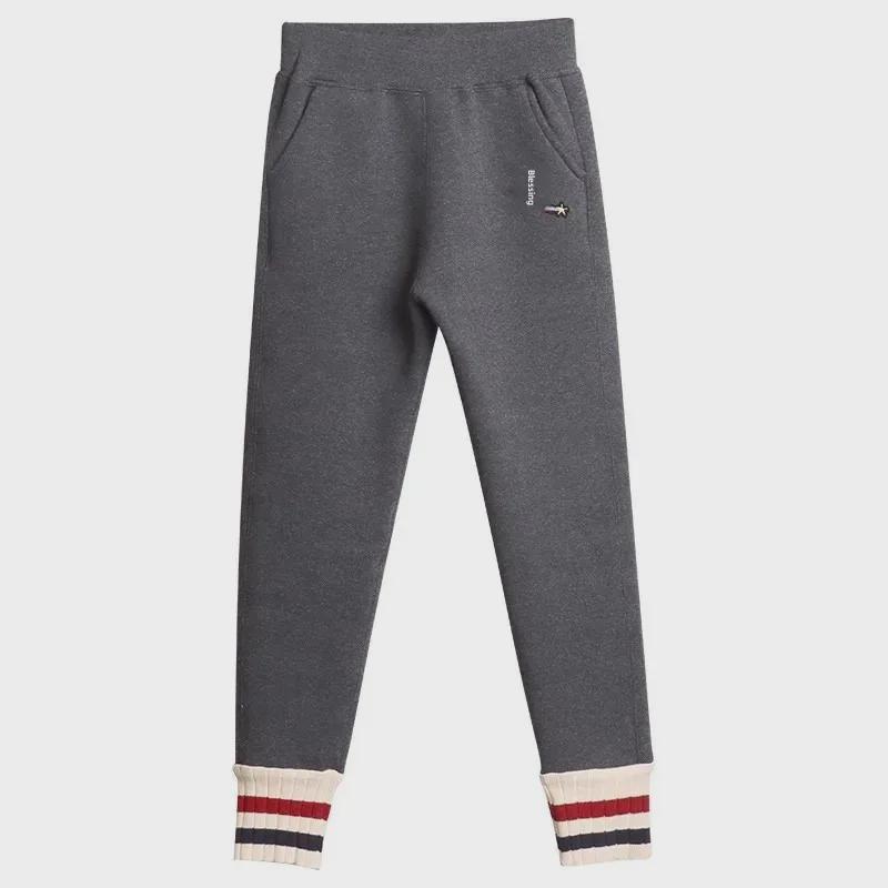 Girls' Gray Winter Leggings: Warm, Plus-Velvet, Thickened Tights for Autumn/Winter