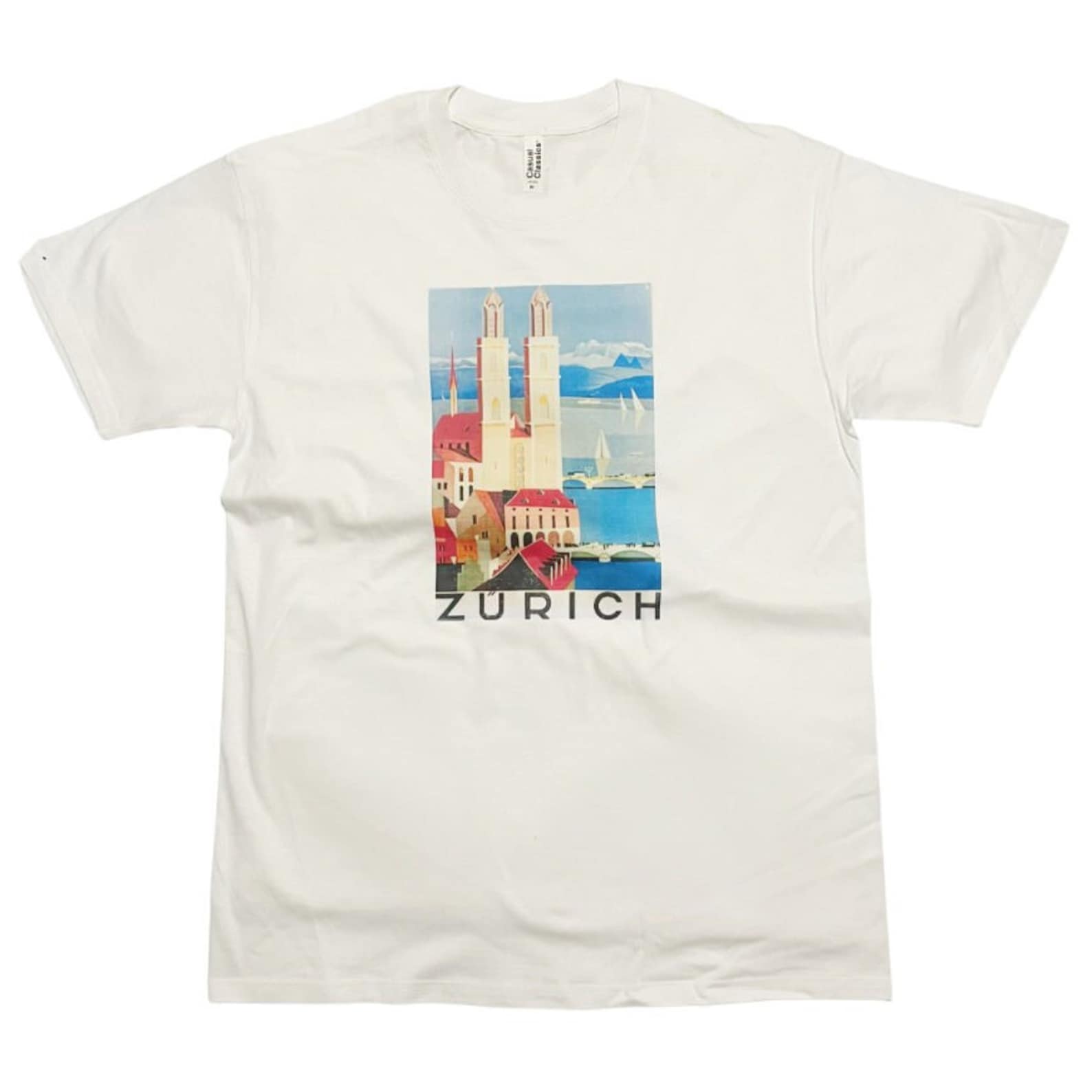 Visit Switzerland Travel Poster T-Shirt Zurich Bern L