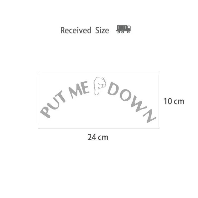 Geste Hand Aufkleber Lustig Badezimmer Toilettensitz Wandaufkleber Schild Für Leg Mich Runter Heimkunst Kühlschrankaufkleber Abziehbilder