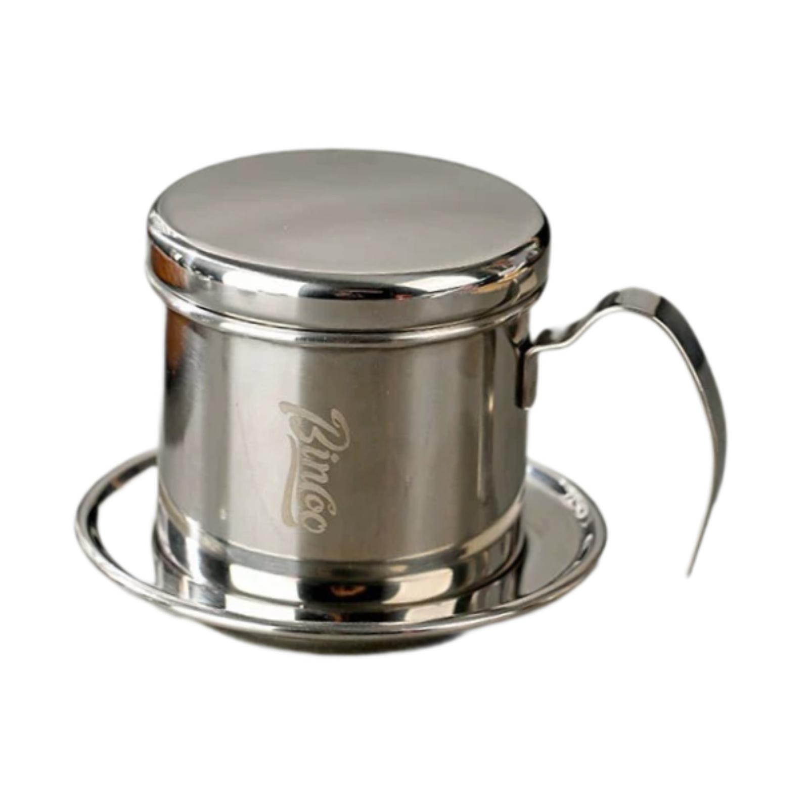 

Vietnamese Coffee Dripper Portable Coffee Maker Dripper for Cafe Camping Bar Press Cup Manual Infuser Permanent Pour Over Gift