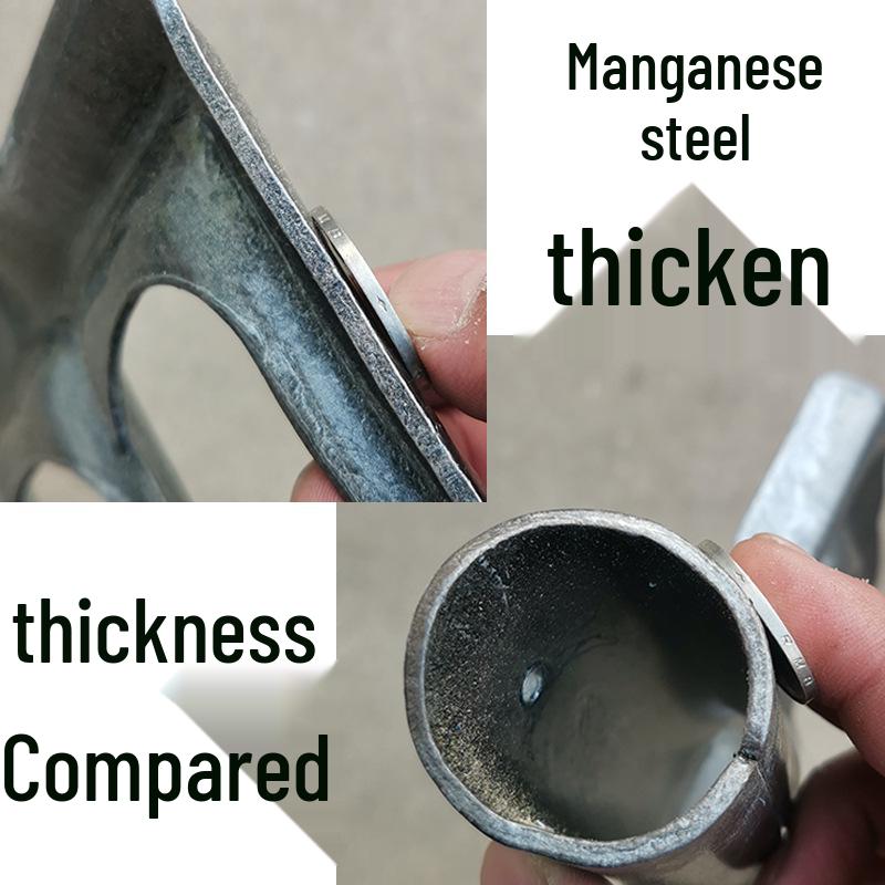 Stahlgabelwerkzeug zum Lockern von Erde & Graben von Wurzelgemüse mit vier Manganstahlzähnen.