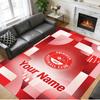 Crystal Velvet Rug Custom Name Text, Soft Non Slip Floor Mat Home DecorAberdeen FC