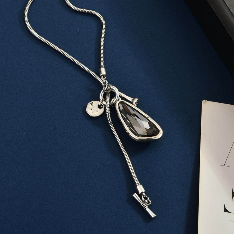 Long Necklace Female Winter Sweater Chain Irregular  Pendant Charms Choker Necklace For Women Elegant Gifts