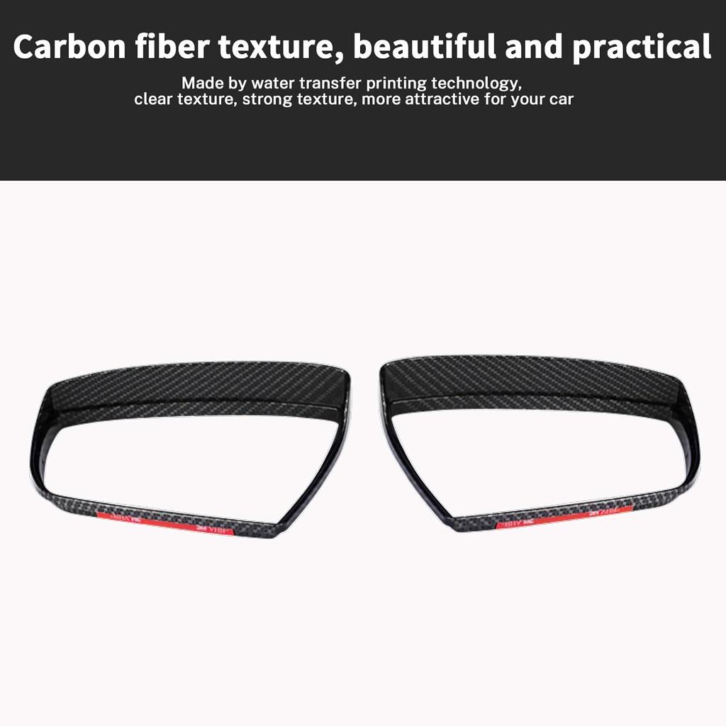 Car Side Mirror Rain Visor Eyebrow for Ford Escape Kuga 2013-2019 Rainproof Waterproof Auto Rearview Mirror Cover Accessories ABS Carbon Fiber 2Pcs