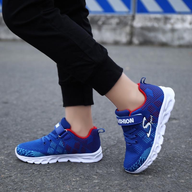 Boys Running Shoes Mesh Breathable Kids Sneakers for School Athletes Basketball Shoes Tenis Sandals