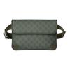 Bolso Riñonera GG Supreme Bloque de Color Estampado de Logo Ribete de Cuero Pequeño Unisex Verde Bosque 792091-FAFAI-8489