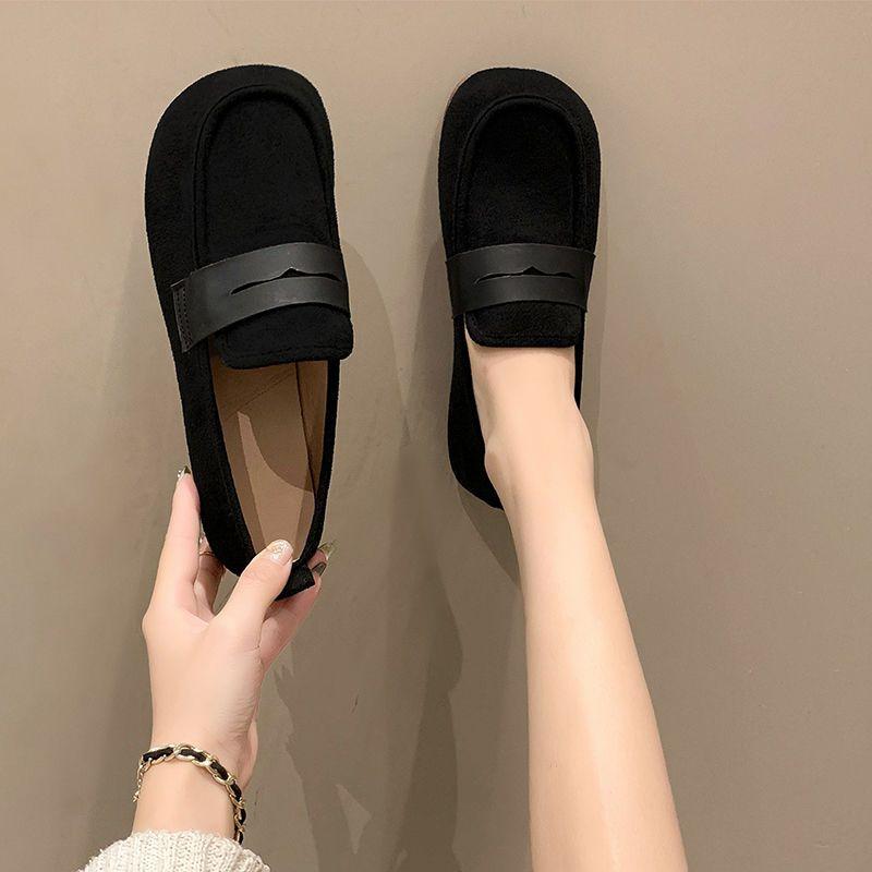 

Туфли лоферы для женщин с круглым носком, черные слипоны, женские балетки, повседневные, удобные и элегантные, для платья, дешевая распродажа, модные, не 39