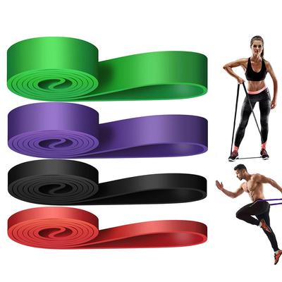 Pevné latexové posilovací gumy Domácí posilovací gumy pro odporový trénink Protahování těla Domácí cvičení 15 lb až 125 lb