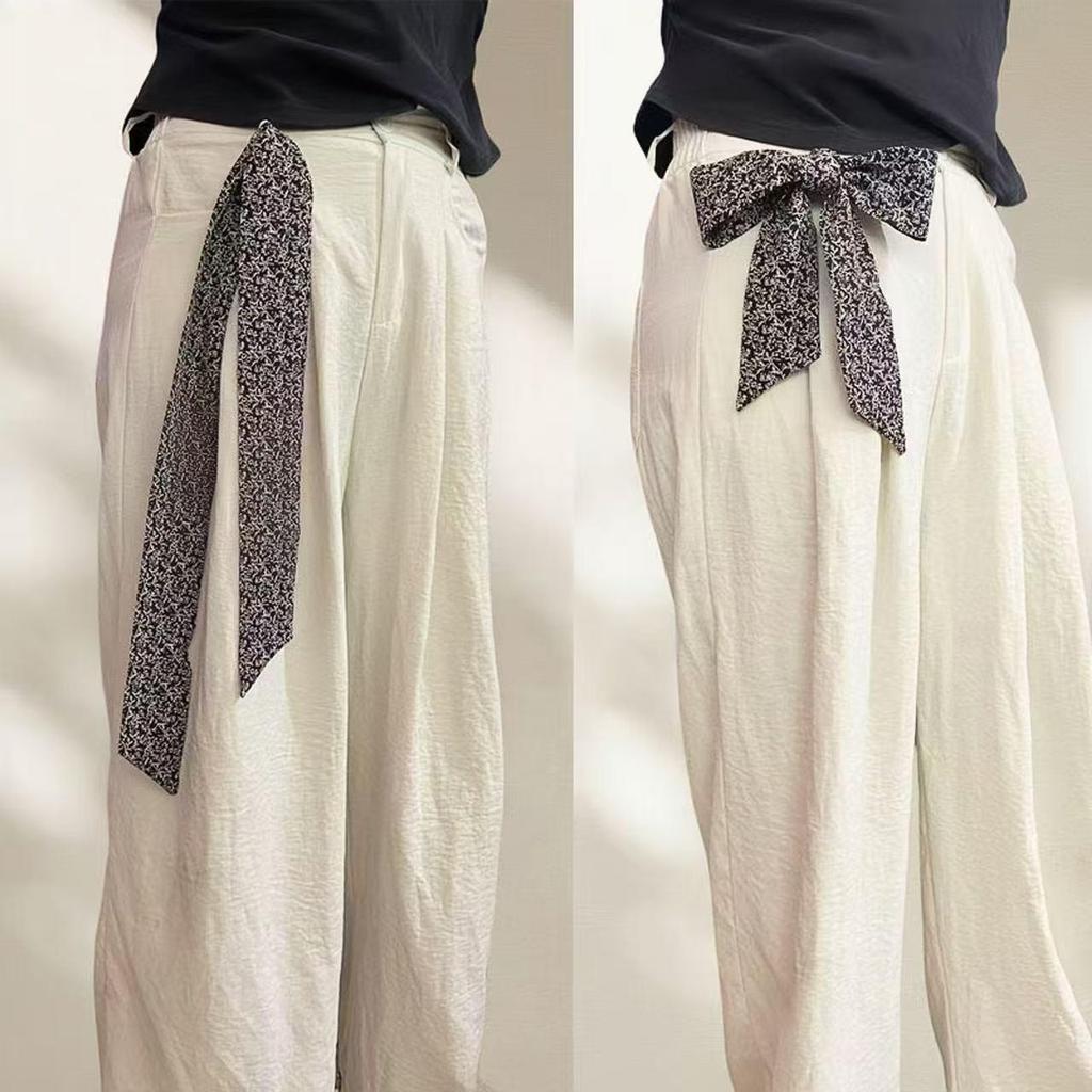 Versatile Imitation Silk Scarf: Long Ribbon, Bag Accent, Fashion Waistband