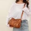 Vintage-Style Distressed Hobo Bag with Tassel Details Casual Crossbody Purse for Women Large Capacity Shoulder Bag Women's Stylish Handbag