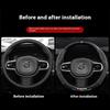 Car Steering Wheel Cover For Volvo XC40 XC60 XC70 XC90 S40 S60 S80 S90 V40 V50 V60 V90 Carbon fiber Suede interior accessories
