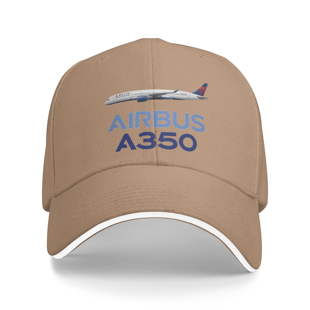Summer Airbus A350 airplane Baseball Cap  Hunting Camping Trendy Design Sun Hip Hop Hats UnisexTeens Breathable Baseball Caps