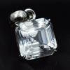 Quadratischer natürlicher Saphir 29,05 ct Silberweiß Anhänger loser Edelstein ZERTIFIZIERT AR-3644-Sa