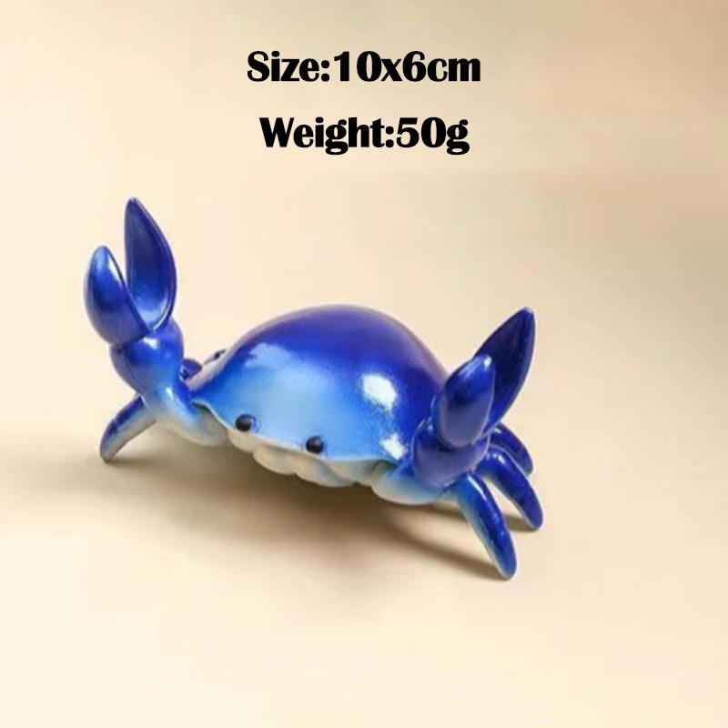 Crab Pen Holder Funny Weightlifting Crab Pen Stand Creative Cute Storage Rack for Single Storage Office Desktop Ornament Gifts