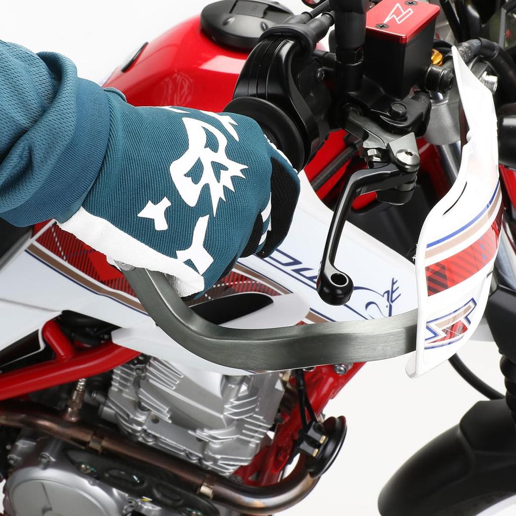 ZETA RACING For standard diameter bars Compatible handlebar inner diameter Armor hand guard bend titanium color high rigidity aluminum alloy