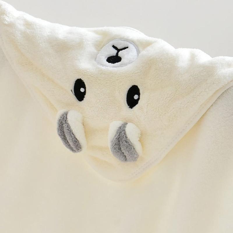 Baby Hooded Shower Towel Bath Towel Strong Absorbent Quick Drying Soft Bathrobe Blanket Poncho Breathable Infant Cape