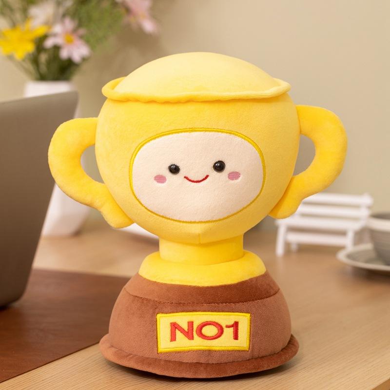 Cute Trophy Doll Plush Toy Funny Elementary School Certificate Pillow